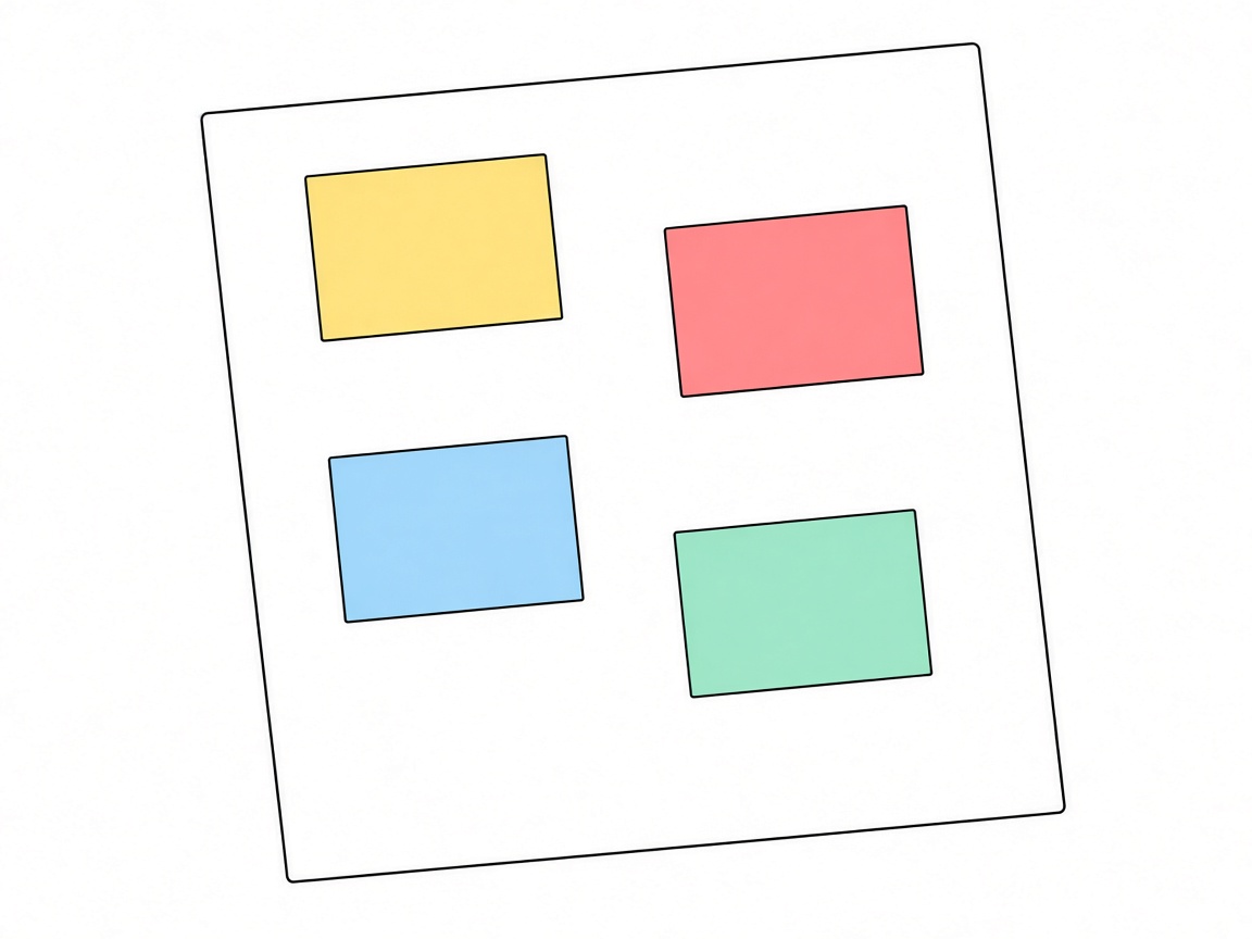 Hoja A4 con post-its