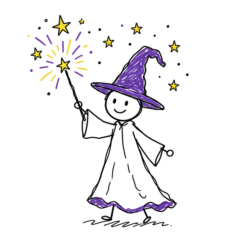 Mago haciendo magia